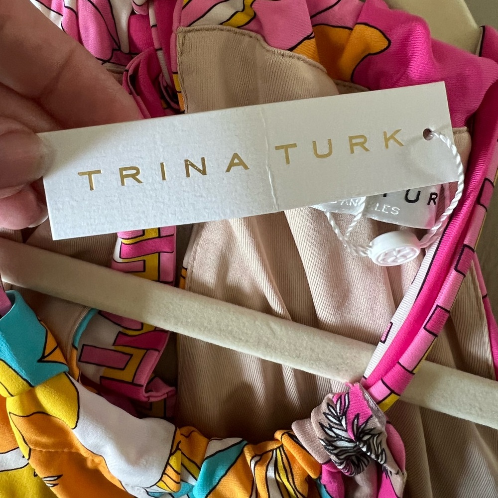 Trina Turk Summertime Bloom Vacaciones Mini Dress Size XS/2 - Picture 9 of 10